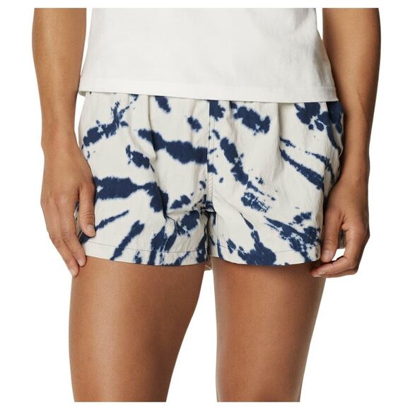 Mountain Hardwear Pants - Mountain Hardwear Shorts Women's Medium Blue Ivory Tie Dye Chalkies Beach Swim